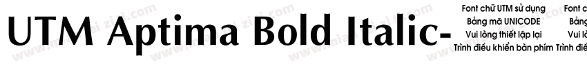 UTM Aptima Bold Italic字体转换